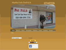 Tablet Screenshot of petpalsmarblefalls.org